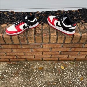 Nike Red and Black Athletic Sneakers